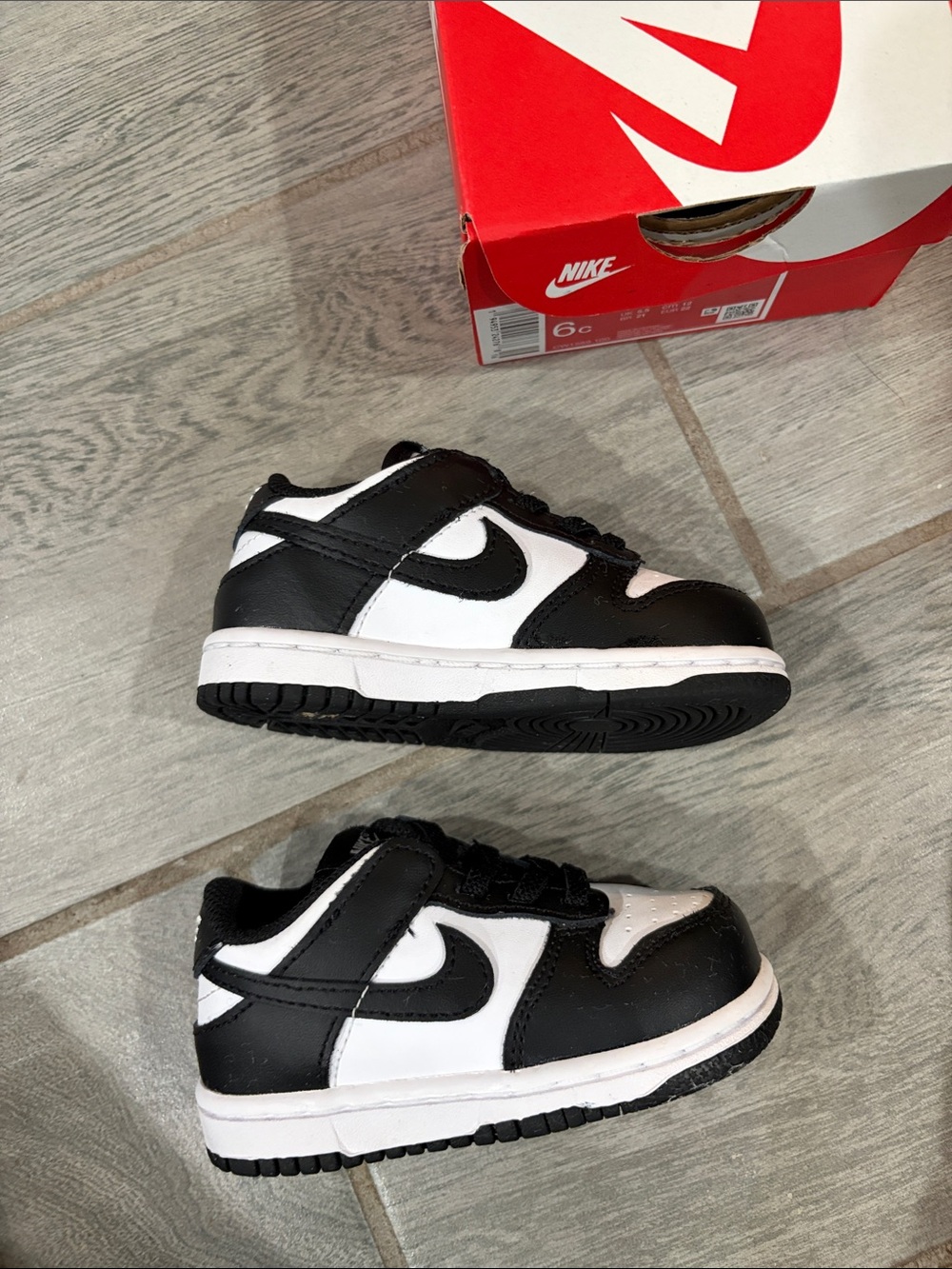Nike Kids Black & White Low-Top Sneakers — Toddler/Youth